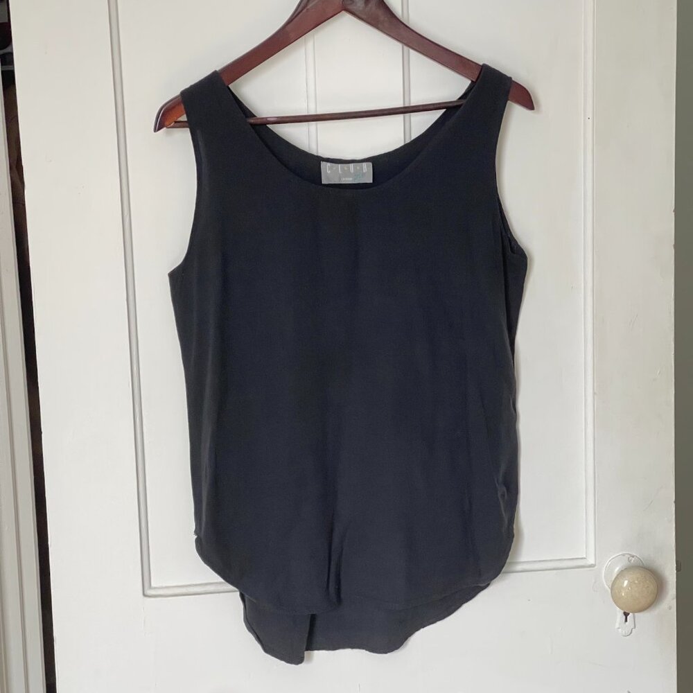 Vintage Minimalist Black Tank Size M
